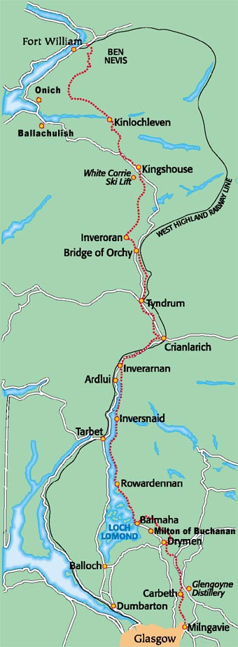 Map West Highland Way